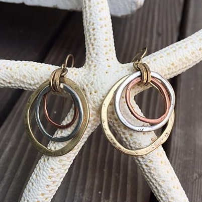 Aurora™ | Goud & Zilver Vintage Oorbellen