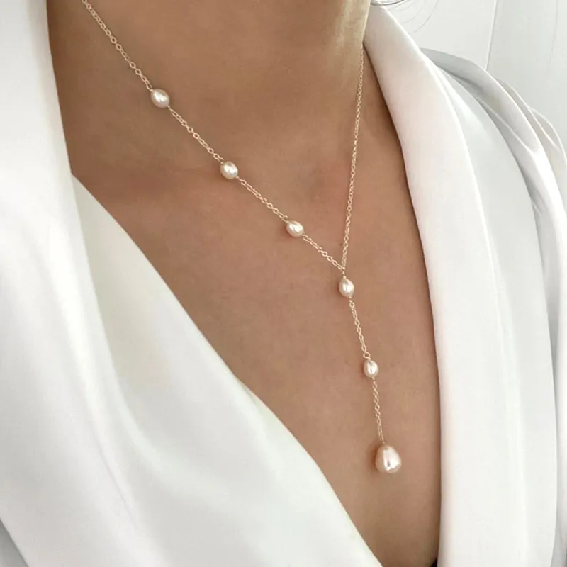 Evelina™ | Vintage Hangende Parelketting