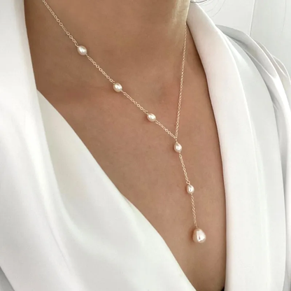 Evelina™ | Vintage Hangende Parelketting