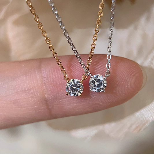 Clea™ | 14K Gouden Moissaniet Steenketting