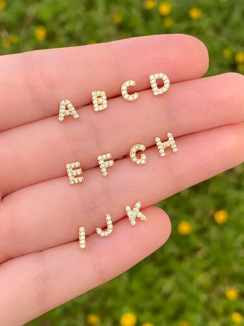 Initial™ | 16K Gouden Enkelvoudige Oorbel