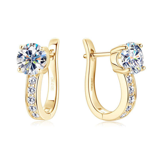 Channel™ | 18K Gouden Moissaniet Hoepeloorbellen