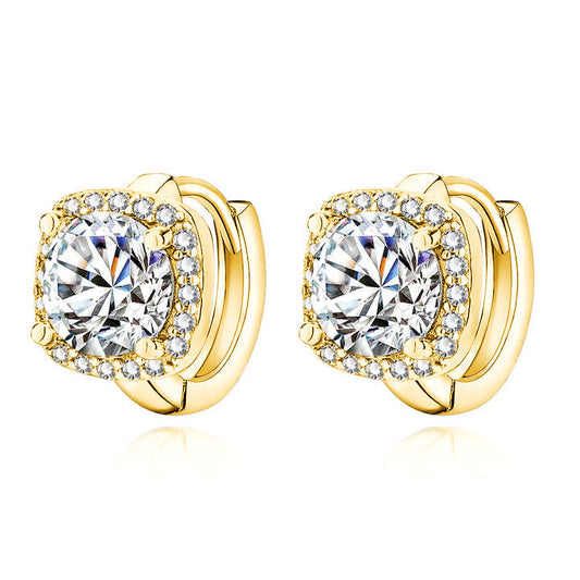 Nadine™ | 18K Gouden Vierkante Oorbellen