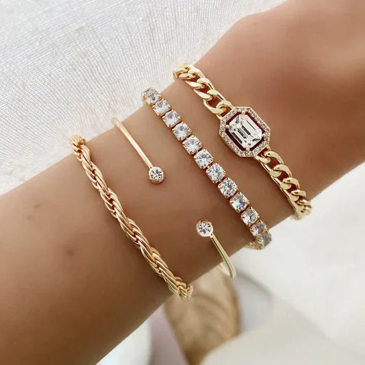 Domitia™ | 18K gouden Calvina armbandenset